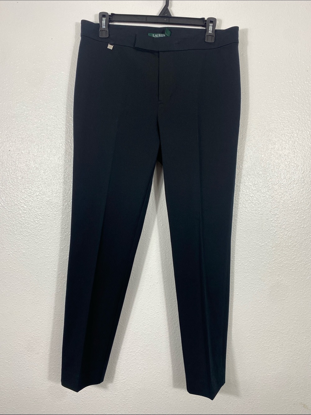 Lauren Ralph Lauren Black Straight-Leg Dress Pants Size 8 - Picture 2 of 16
